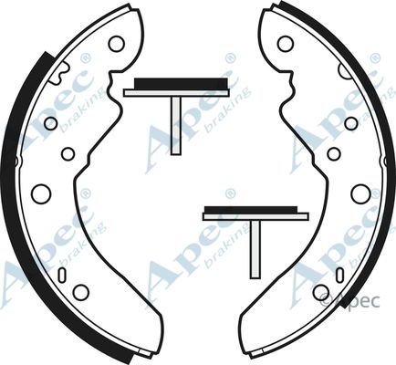 APEC BRAKING Piduriklotside komplekt SHU382